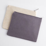 Canvas Cosmetic Zip Pouch