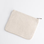 Canvas Cosmetic Zip Pouch